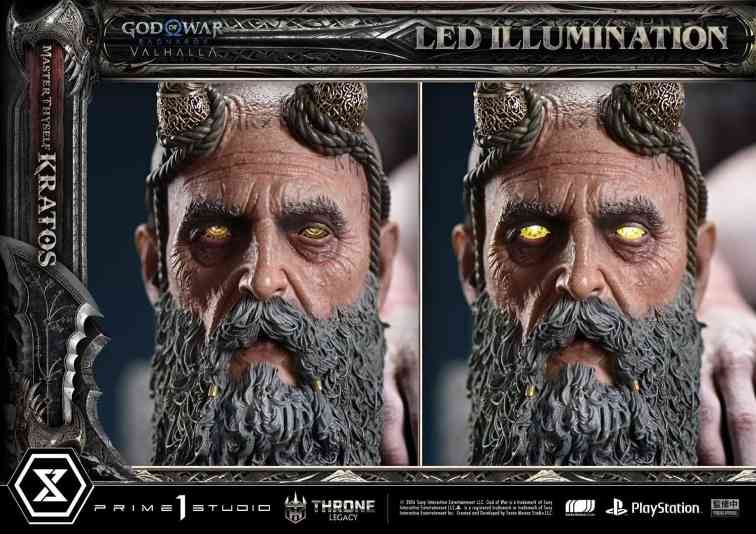 青年vs壮年! 《战神:诸神黄昏》奎爷1:3逼真雕像发布