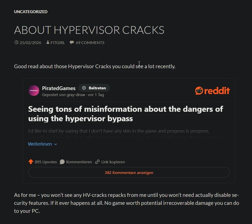 游戏打包组抵制虚拟机法攻破D加密 voice38回应用我的!